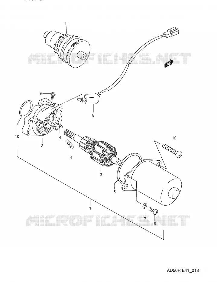 STARTMOTOR Suzuki SCOOTER 50 AD 1991  AD50M(E41)