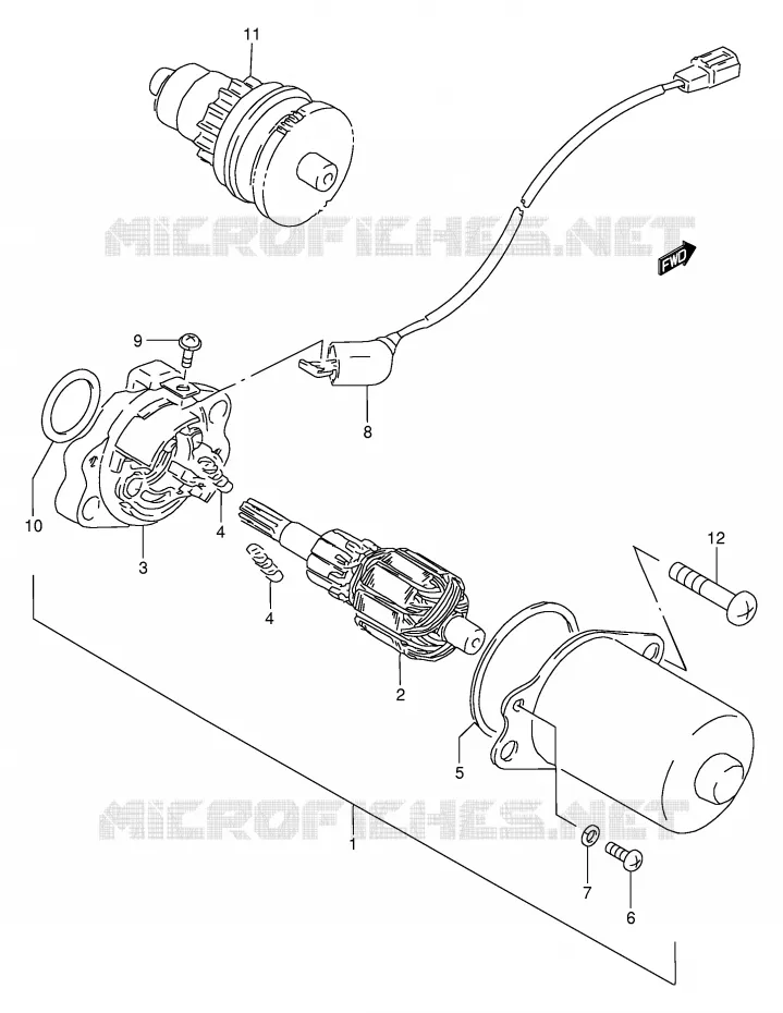 STARTMOTOR Suzuki SCOOTER 50 AE 1994  AE50RR(E28)