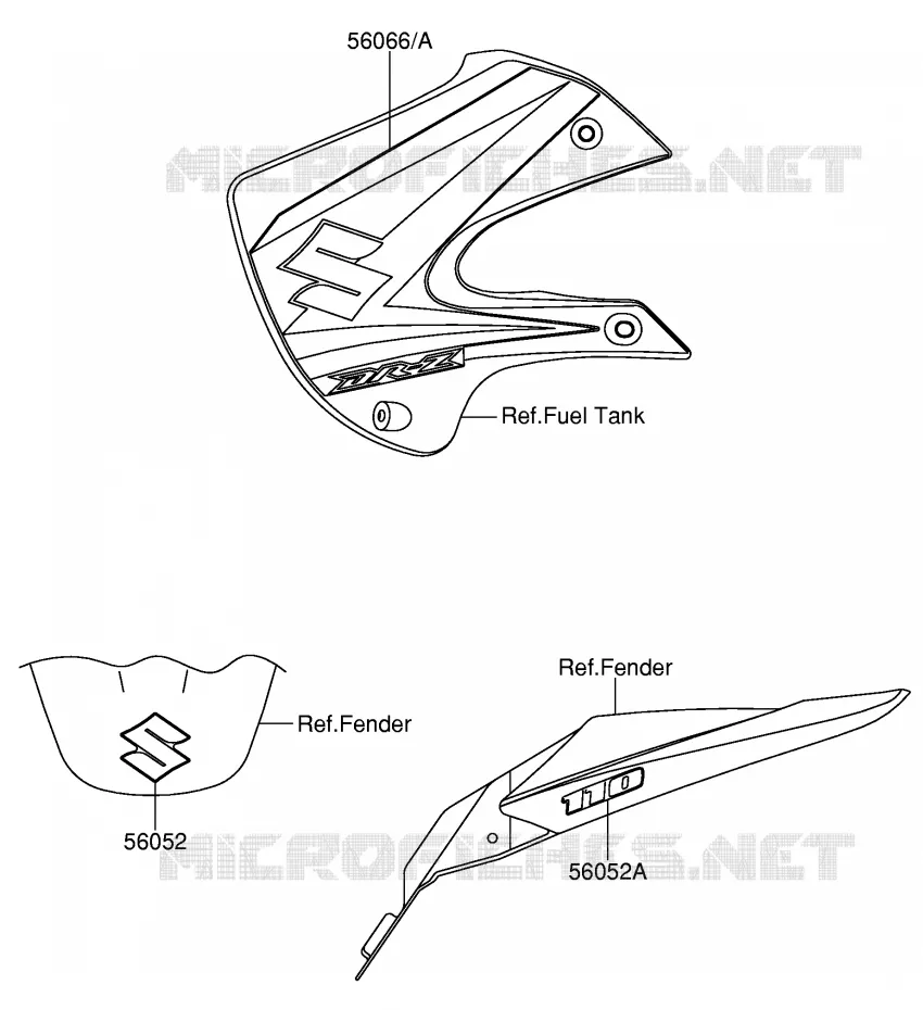 STICKERS (DR-Z110 K5) Suzuki MOTO 110 DR-Z 2004  DR-Z110K4(E24)