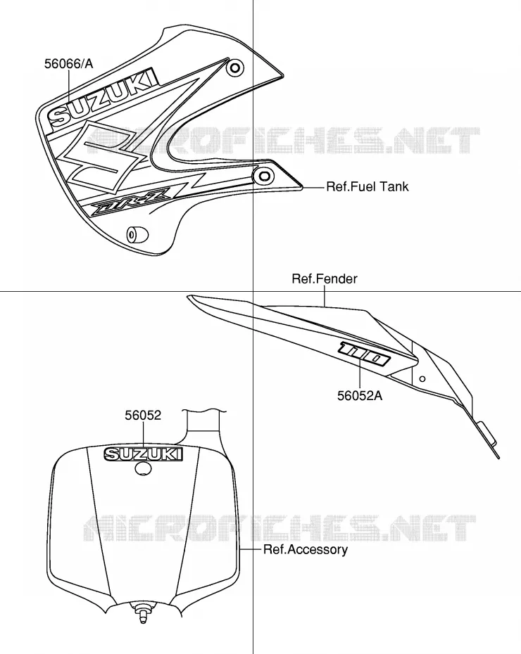 STICKERS Suzuki MOTO 110 DR-Z 2003  DR-Z110K3(E28)