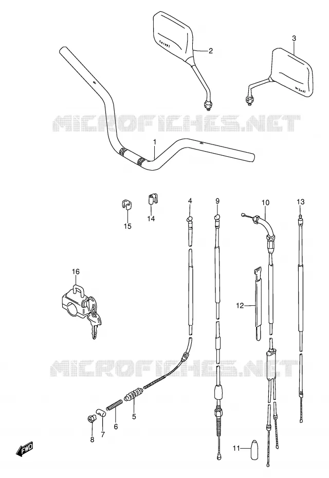 STUUR - KABELS Suzuki MOTO 115 AP 2000  AX115Y(E71)