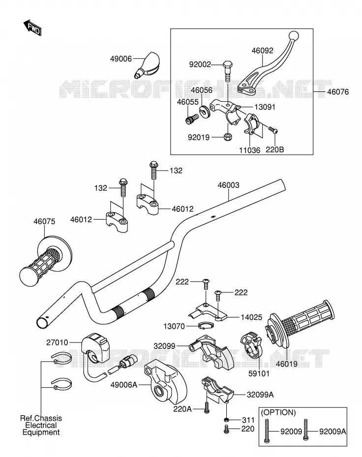 STUUR Suzuki MOTO 110 DR-Z 2003  DR-Z110K3(E21)