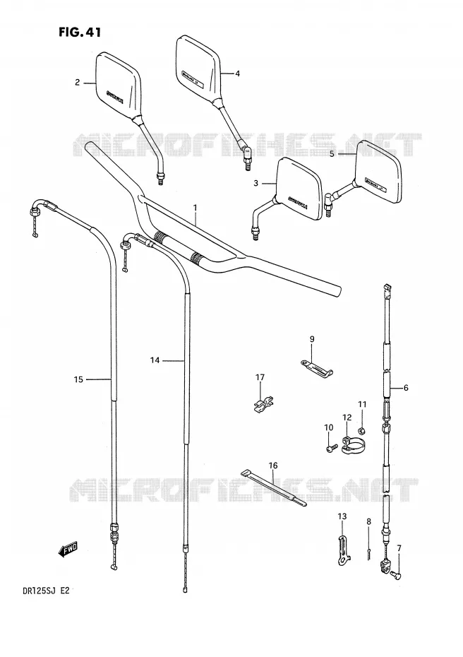 STUUR Suzuki MOTO 125 DR 1987  DR125SH(E2)