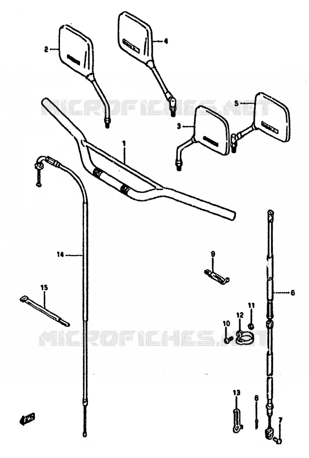 STUUR Suzuki MOTO 125 DR 1987  DR125SH(F/H/J)