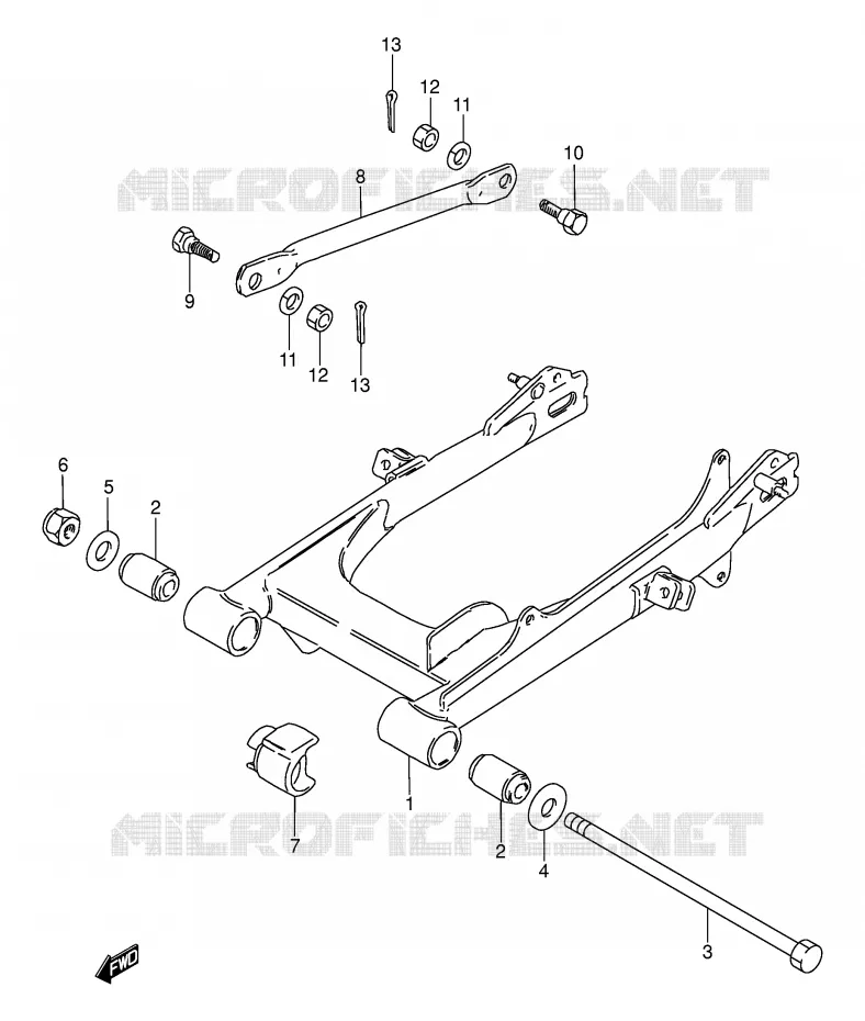 SWINGARM (P36) Suzuki MOTO 100 AP 1996  AX100T(E94)