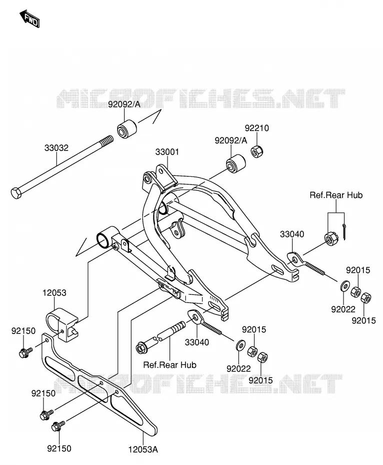 SWINGARM Suzuki MOTO 110 DR-Z 2005  DR-Z110K5(E21)