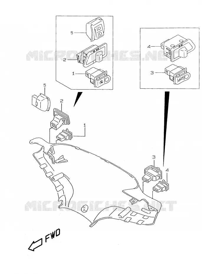 SWITCHES Suzuki SCOOTER 50 KATANA 1999  AY50X(V/W/X/Y)