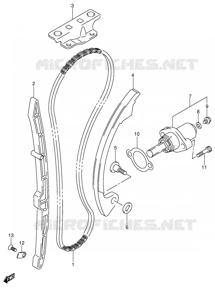 TIMING (MODELE Y/K1/K2) Suzuki MOTO 400 DR-Z 2003  DR-Z400SK3(E2)