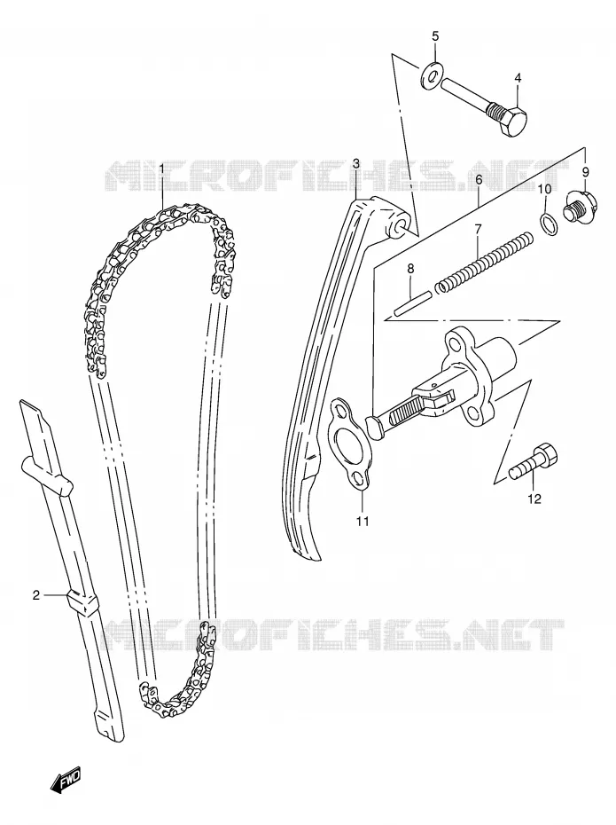 TIMING Suzuki MOTO 200 DF 1999  DF200EX(E24)