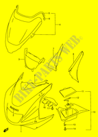 KUIP   ETIKETTEN (MODELE P/R/S/T) voor Suzuki RF 600 1995