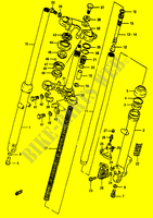 VOORVORK (MODELE D F.NO.111266~ / MODELE E/F/G/J) voor Suzuki RG 50 1985