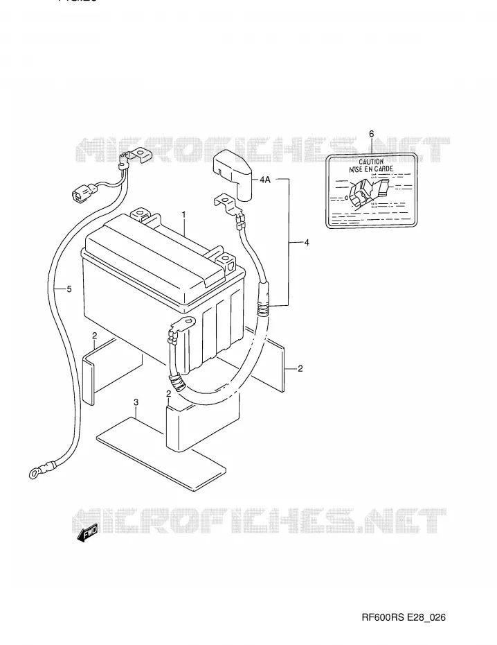 ACCU Suzuki MOTO 600 RF 1994  RF600RR(E28)