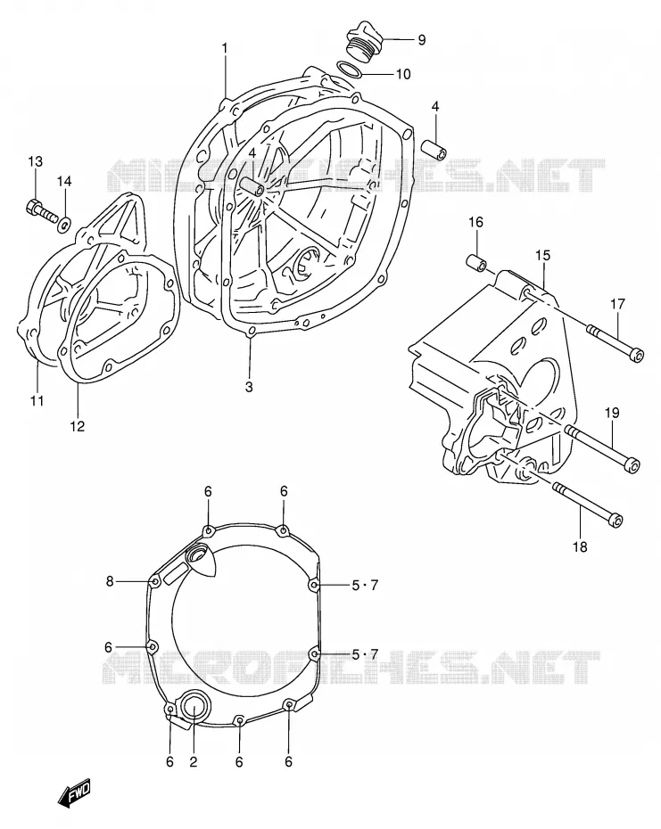 CASING Suzuki MOTO 900 RF 1997  RF900RV(E2)