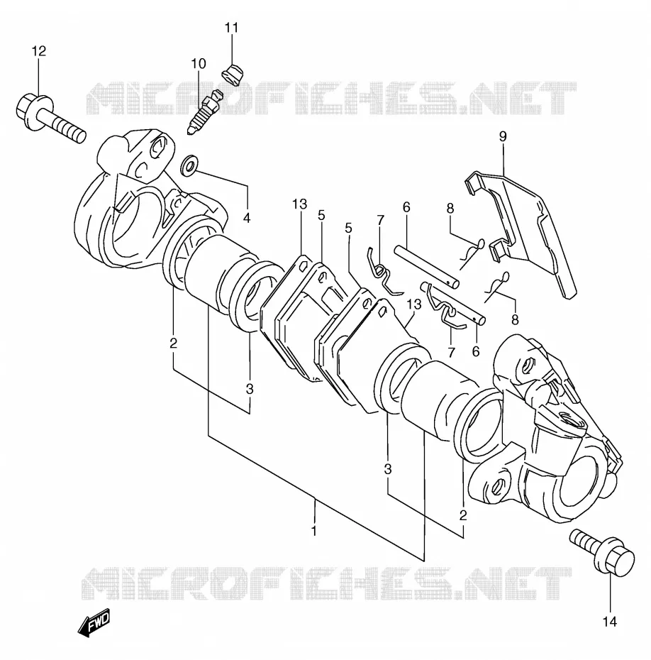 FRONT CALIPER Suzuki MOTO 80 RG 1988  RG80J(E4)