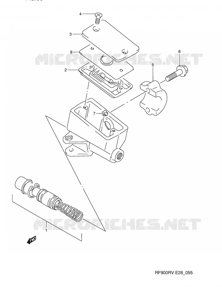 FRONT HOOFDREMCILINDER Suzuki MOTO 900 RF 1996  RF900RT(E28)