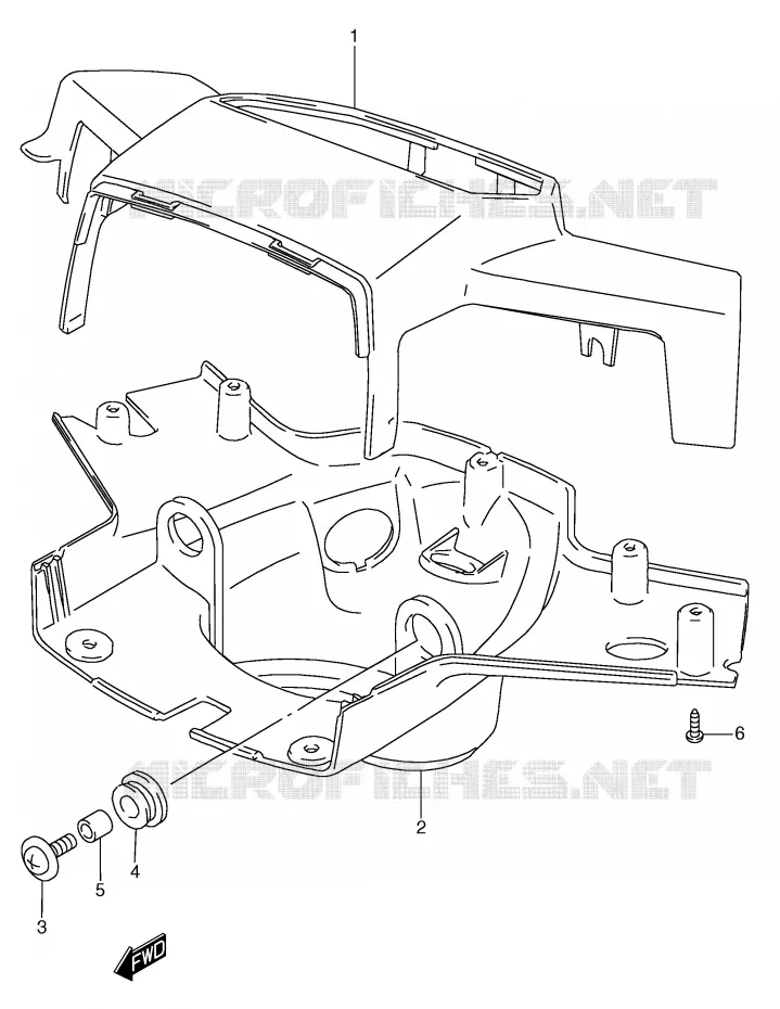 FRONT KUIP (MODELE M) Suzuki SCOOTER 50 Autres-modeles 1996  RC50T(E1)