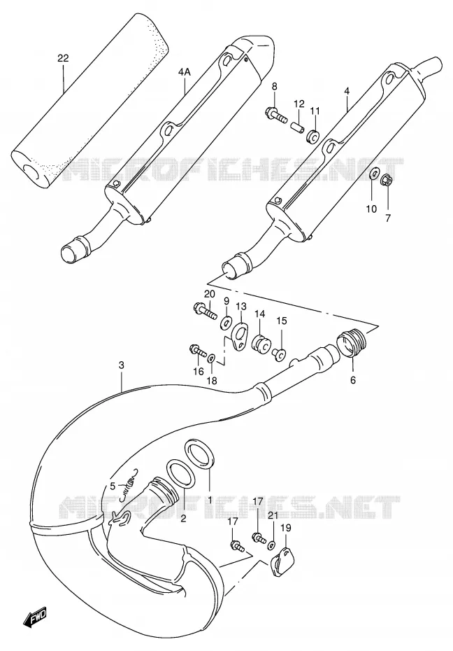 GELUIDDEMPER Suzuki MOTO 250 RM 1996  RM250T(E3/E28)