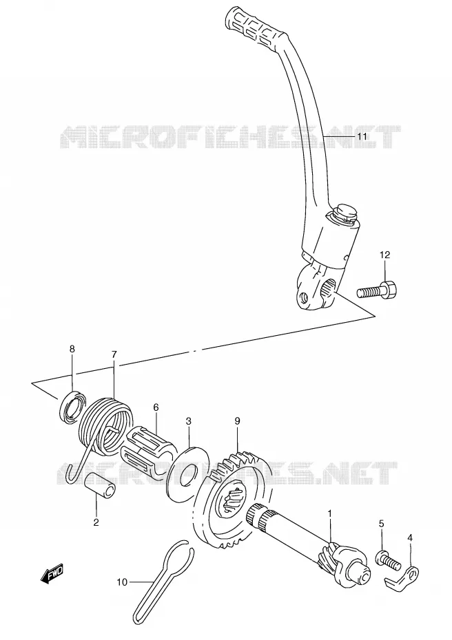 KICKSTARTER Suzuki MOTO 250 RG 1993  RGV250P(E24)