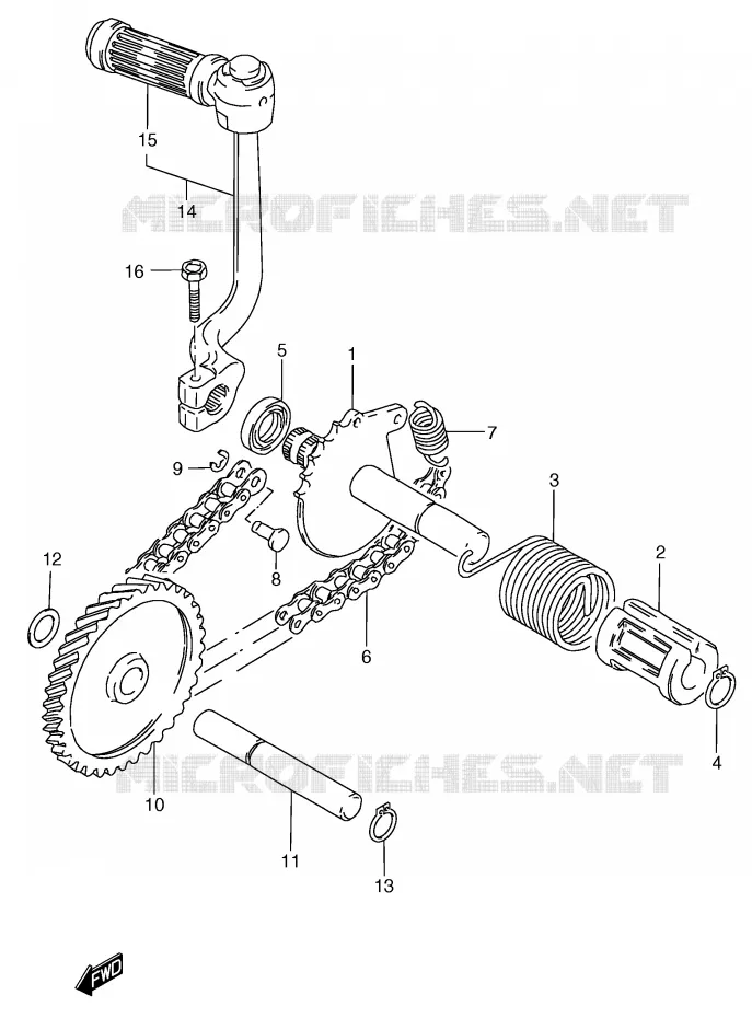 KICKSTARTER Suzuki SCOOTER 50 Autres-modeles 1991  RC50M(E1)