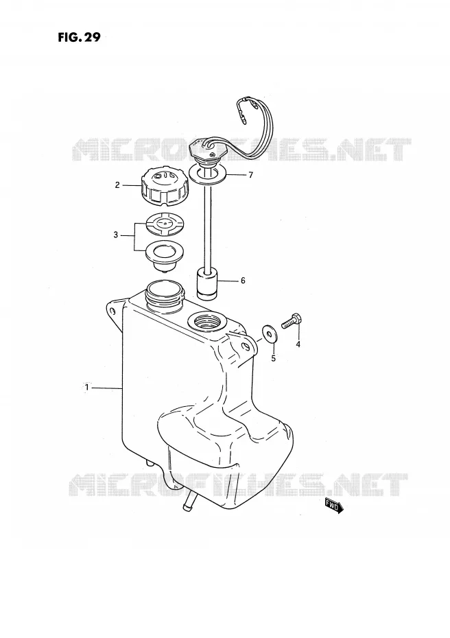 OLIE TANK (E16,E43,MODELE R E15) Suzuki MOTO 50 PV 1991  PV50M(E15)