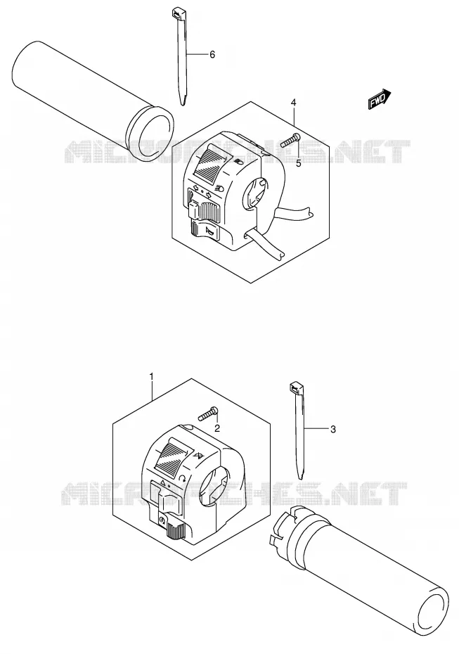 SCHAKELAARS (MODELE K5/K6) Suzuki MOTO 1500 INTRUDER 2007  VL1500K7(E2)
