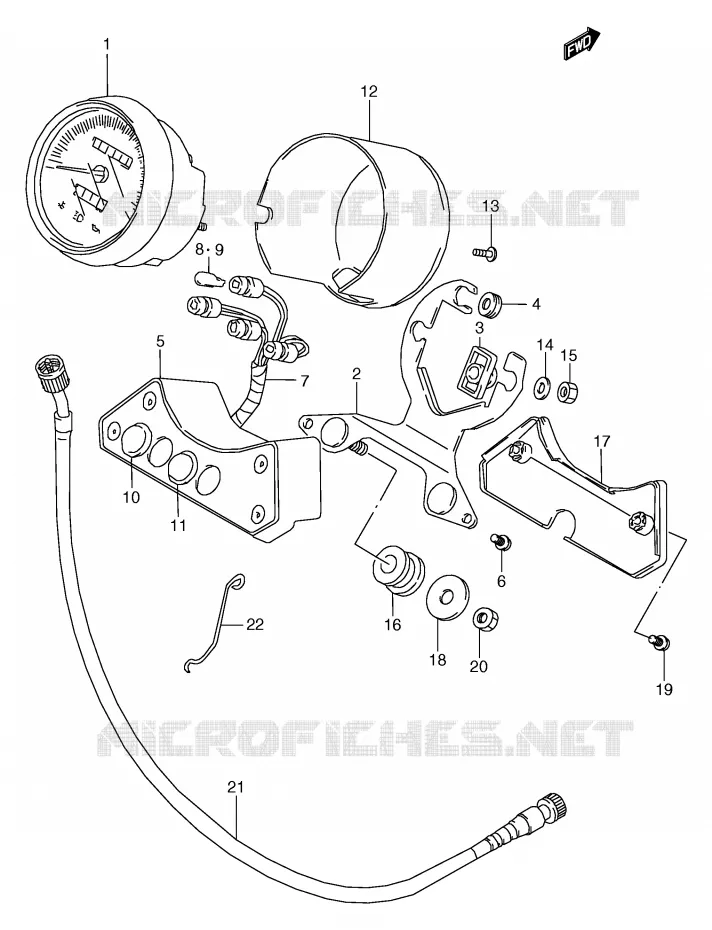 SNELHEIDSMETER Suzuki MOTO 800 MARAUDER 2003  VZ800K3(E2)