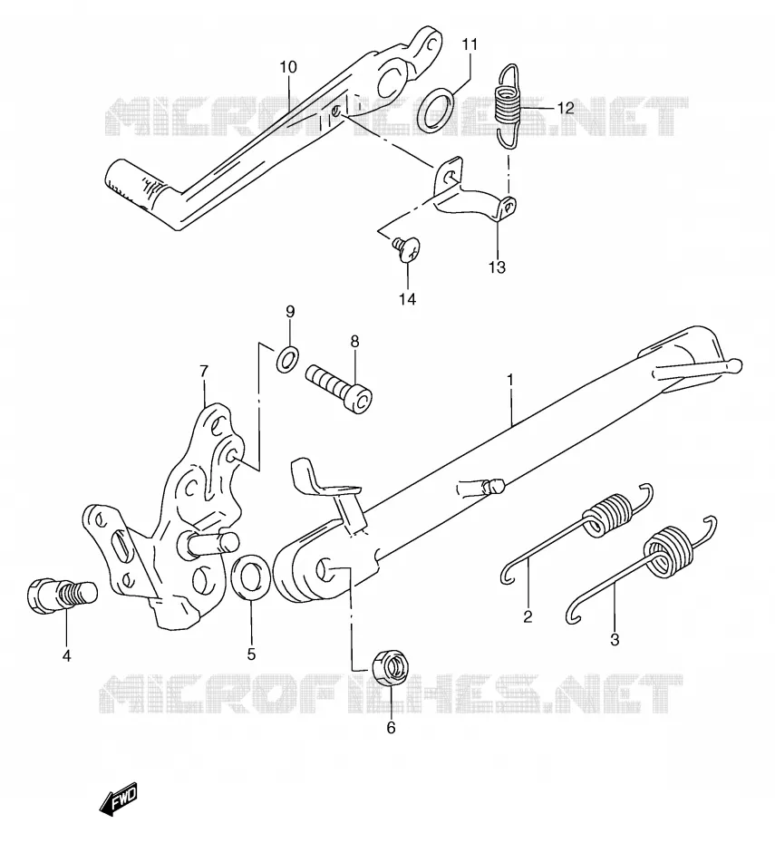 STAND Suzuki MOTO 250 RG 1997  RGV250V(E1)