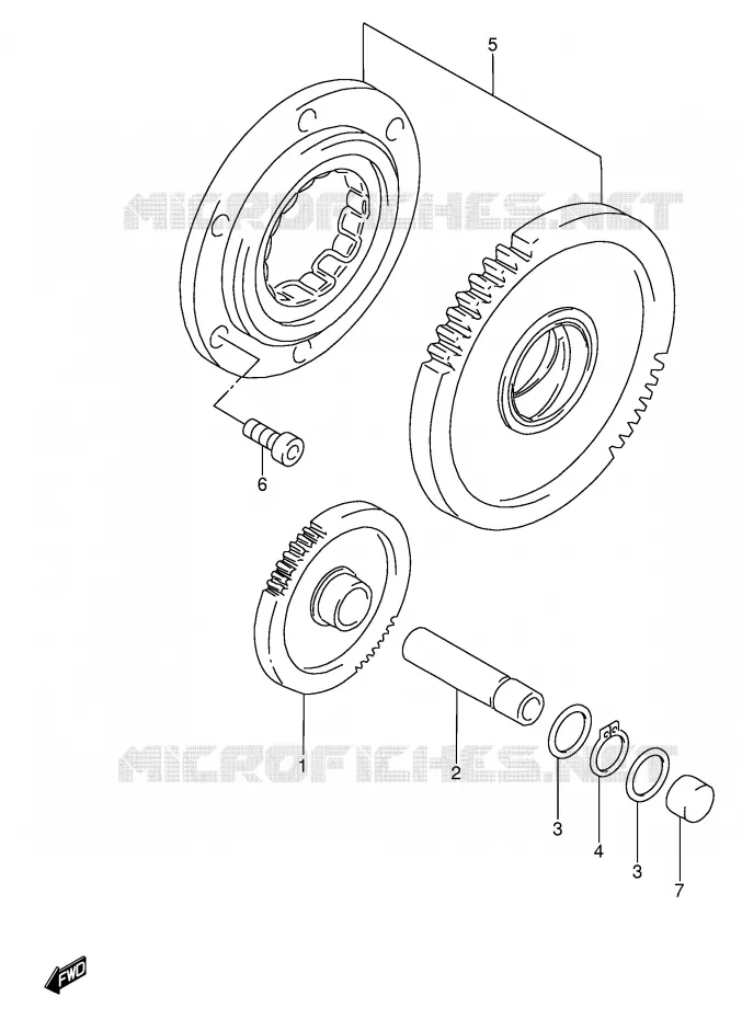 STARTMOTOR CLUTCH Suzuki MOTO 600 RF 1993  RF600RP(E2)