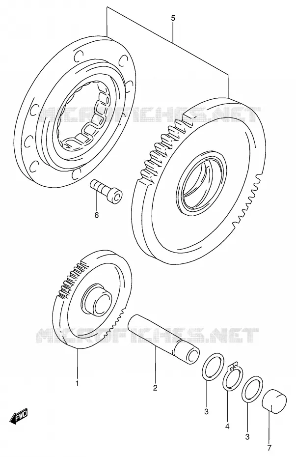 STARTMOTOR CLUTCH Suzuki MOTO 900 RF 1994  RF900RR(E2)