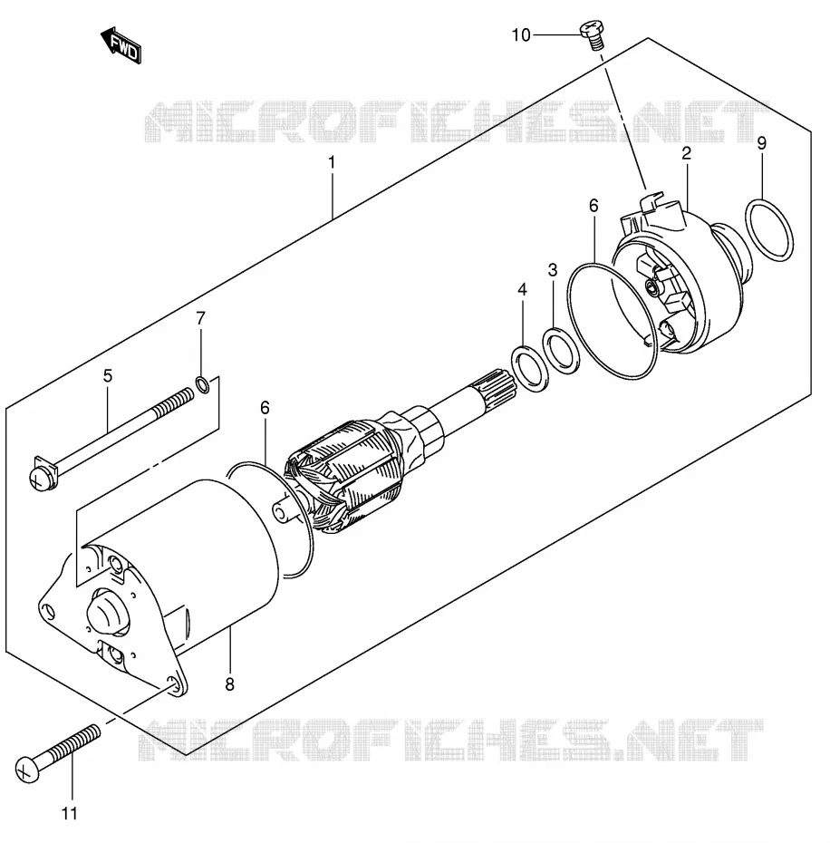 STARTMOTOR Suzuki SCOOTER 125 UE 2001  UE125CTK1(P2)