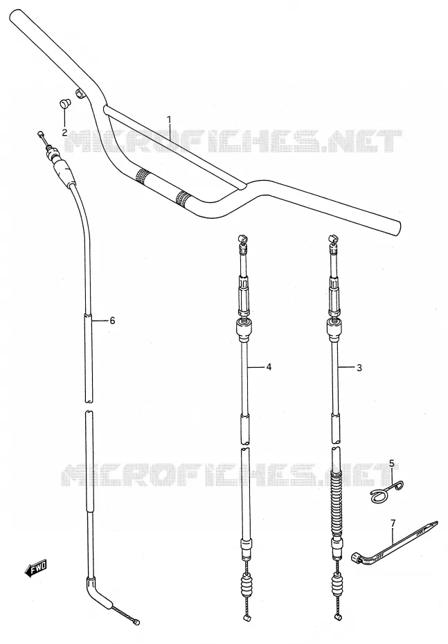 STUUR Suzuki MOTO 125 RM 1990  RM125L(E28)