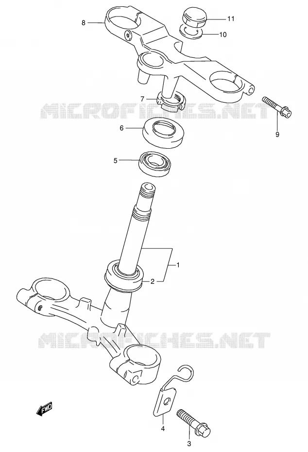 STUURKOLOM Suzuki MOTO 125 RG 1992  RG125FN(E18)