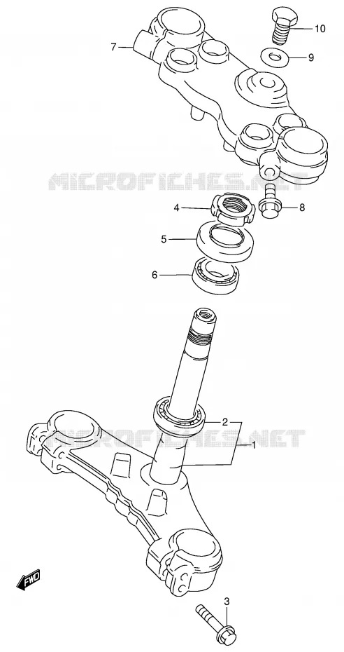 STUURKOLOM Suzuki MOTO 900 RF 1996  RF900RT(E2)