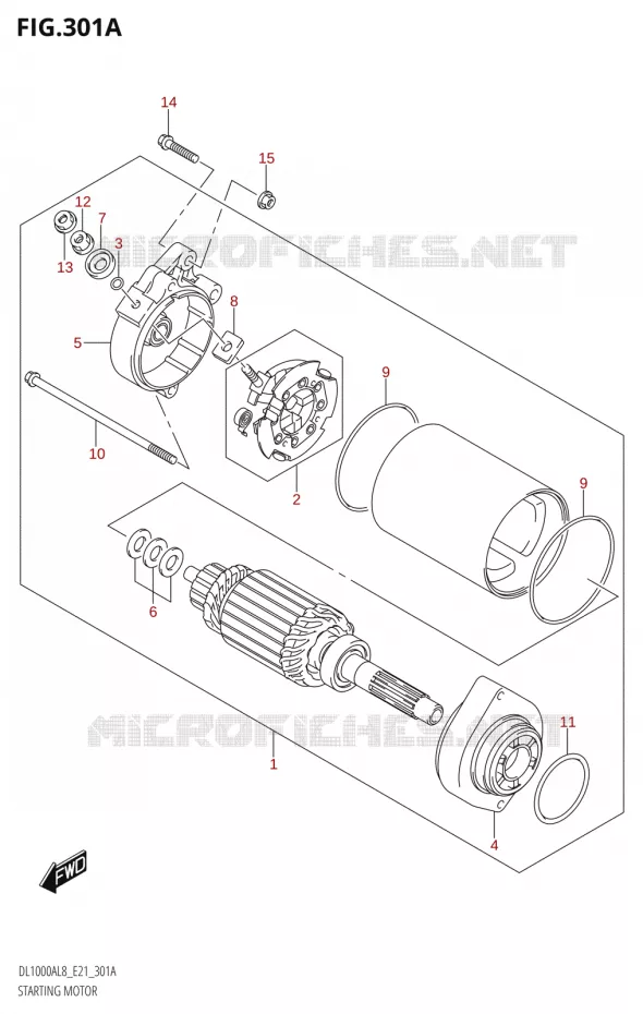 STARTMOTOR Suzuki MOTO 1000 V-STROM 2018  DL1000AL8 E21