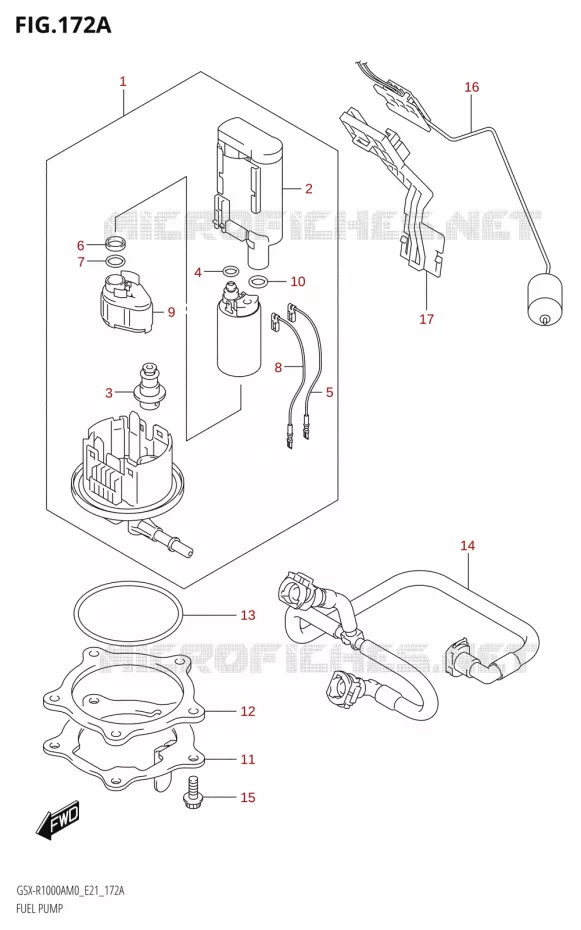 BENZINE POMP Suzuki MOTO 1000 GSX-R 2020  GSX-R1000A M0 (E21)