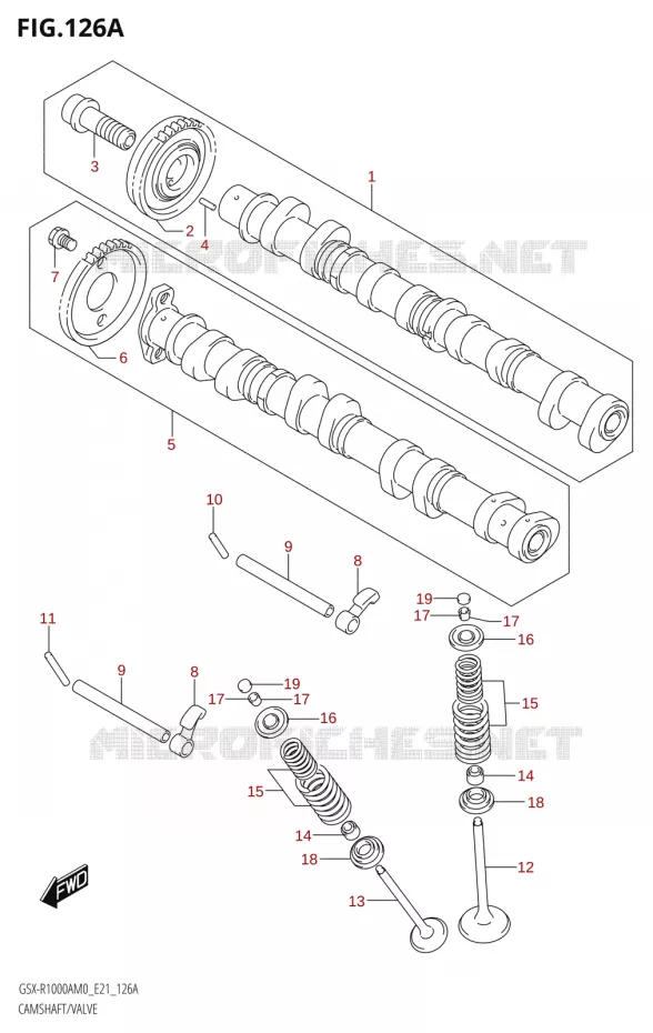 NOKKENAS - VALVES Suzuki MOTO 1000 GSX-R 2020  GSX-R1000A M0 (E21)