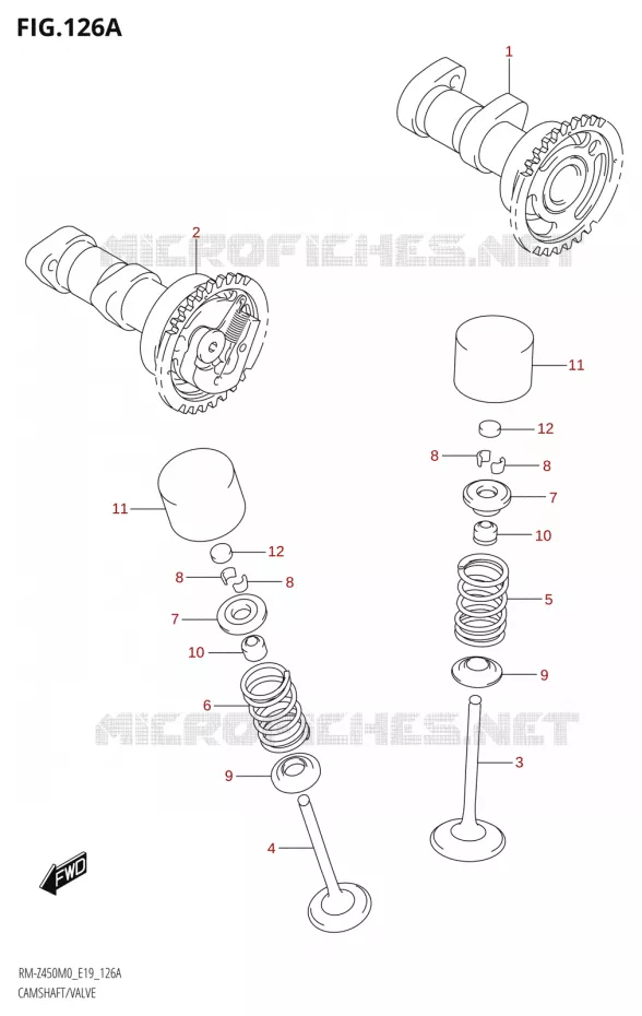NOKKENAS - VALVES Suzuki MOTO 450 RM-Z 2020  RM-Z450 M0 (E19)