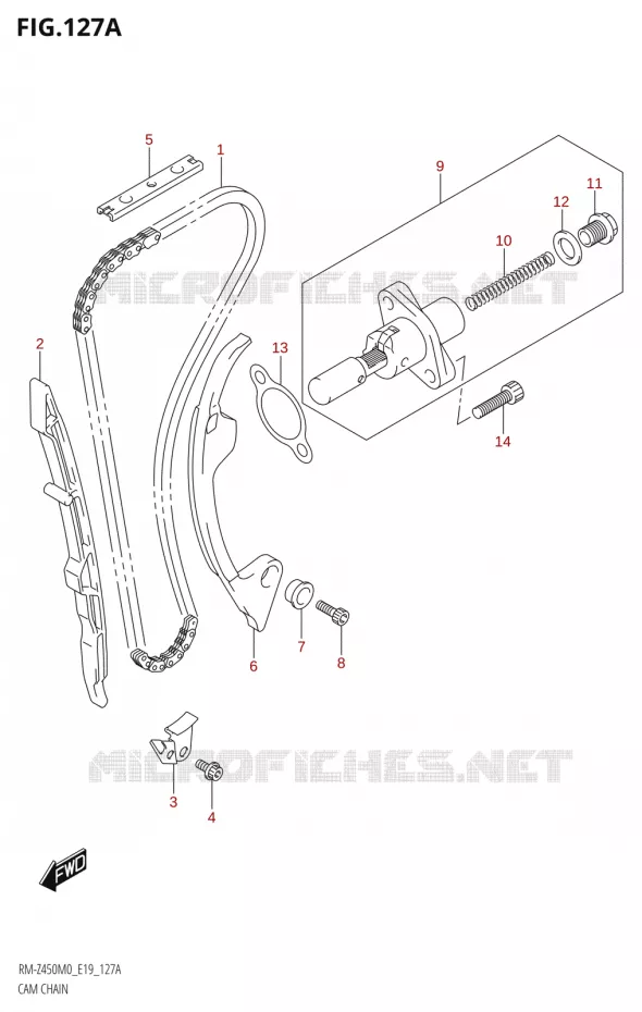 TIMING Suzuki MOTO 450 RM-Z 2020  RM-Z450 M0 (E19)