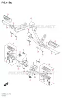 FOOTREST KUIPDEEL/FRAME 1000 suzuki-motorfietsen V-STROM 2019 2009000079