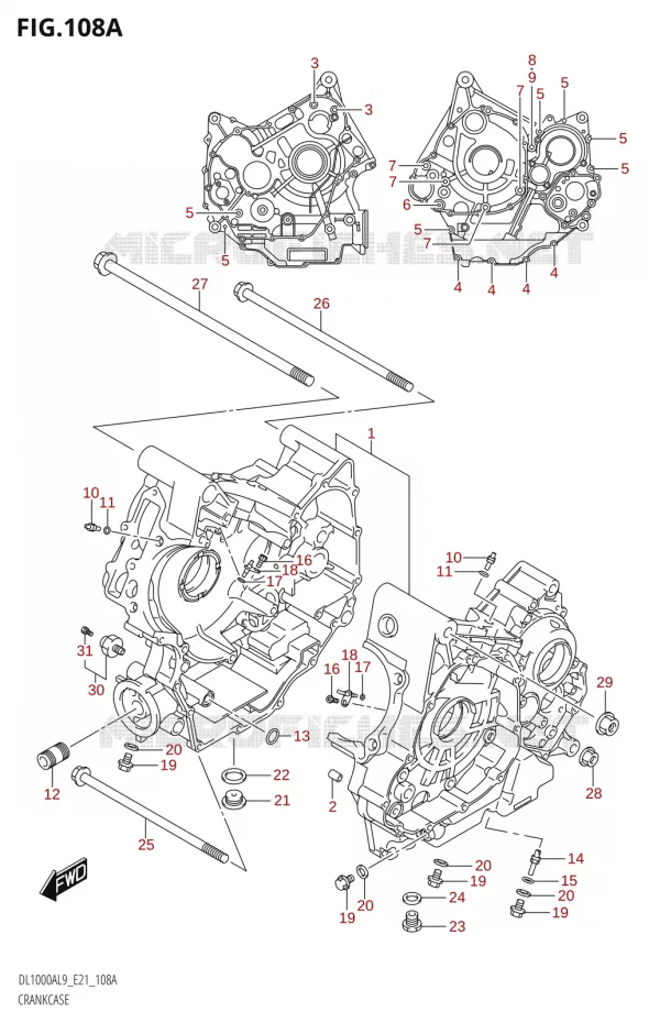 CARTER Suzuki MOTO 1000 V-STROM 2019  DL1000XA L9 (E21)