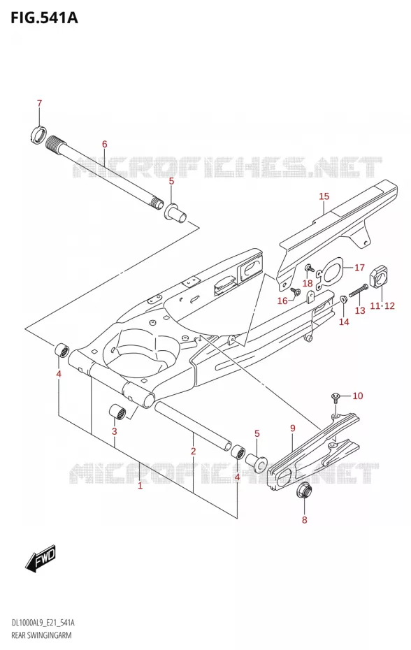 SWINGARM Suzuki MOTO 1000 V-STROM 2019  DL1000XA L9 (E21)