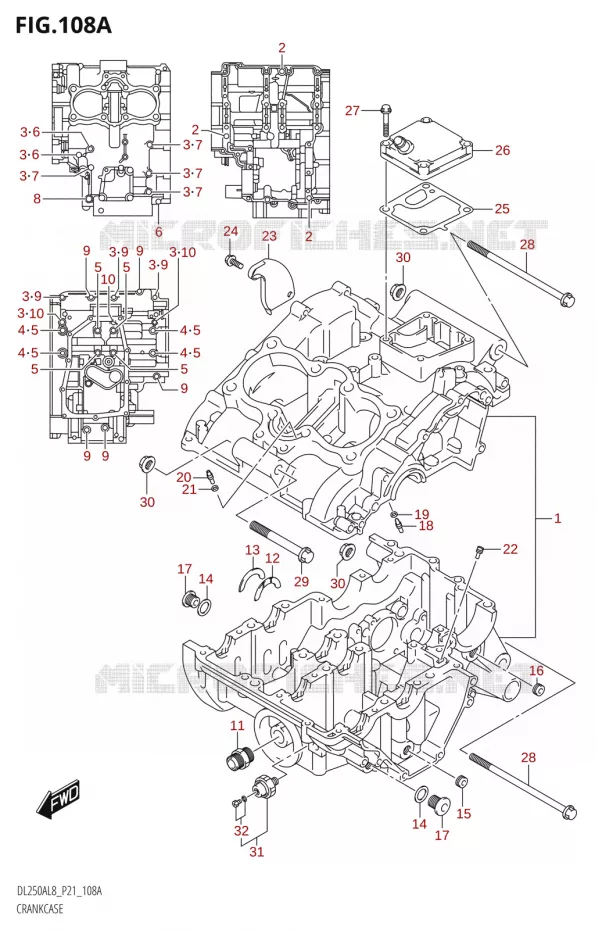 CARTER Suzuki MOTO 250 V-STROM 2018  DL250A L8 (P21)