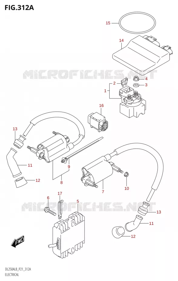 ELEKTRISCH Suzuki MOTO 250 V-STROM 2018  DL250A L8 (P21)
