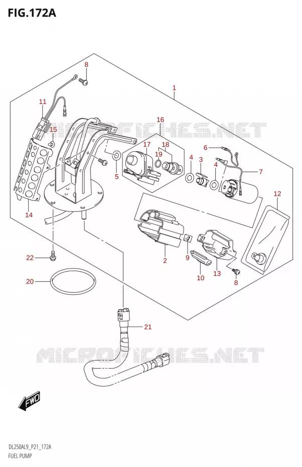 BENZINE POMP Suzuki MOTO 250 V-STROM 2019  DL250A L9 (P21)
