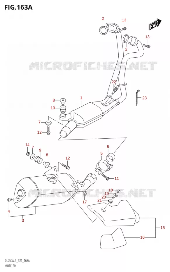 GELUIDDEMPER Suzuki MOTO 250 V-STROM 2019  DL250A L9 (P21)
