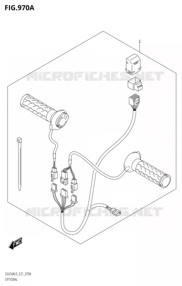OPTIESEL (GRIP HEATER SET) Suzuki MOTO 650 V-STROM 2019  DL650XA L9 (E21)