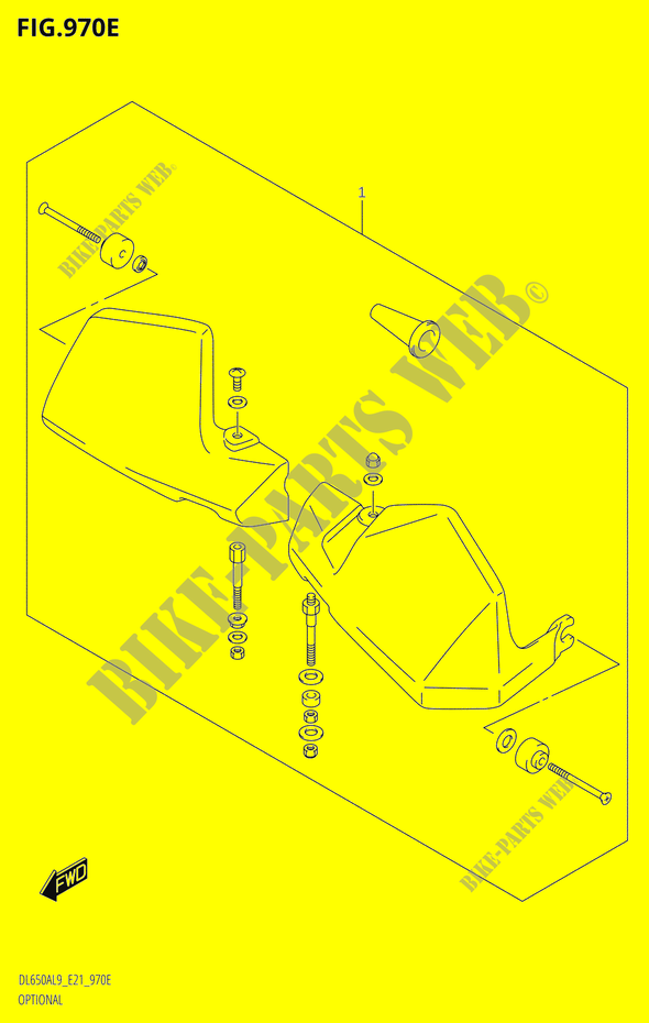 OPTIESEL (KNUCKLE COVER SET) (DL650A,DL650AUE) voor Suzuki V-STROM 650 2019