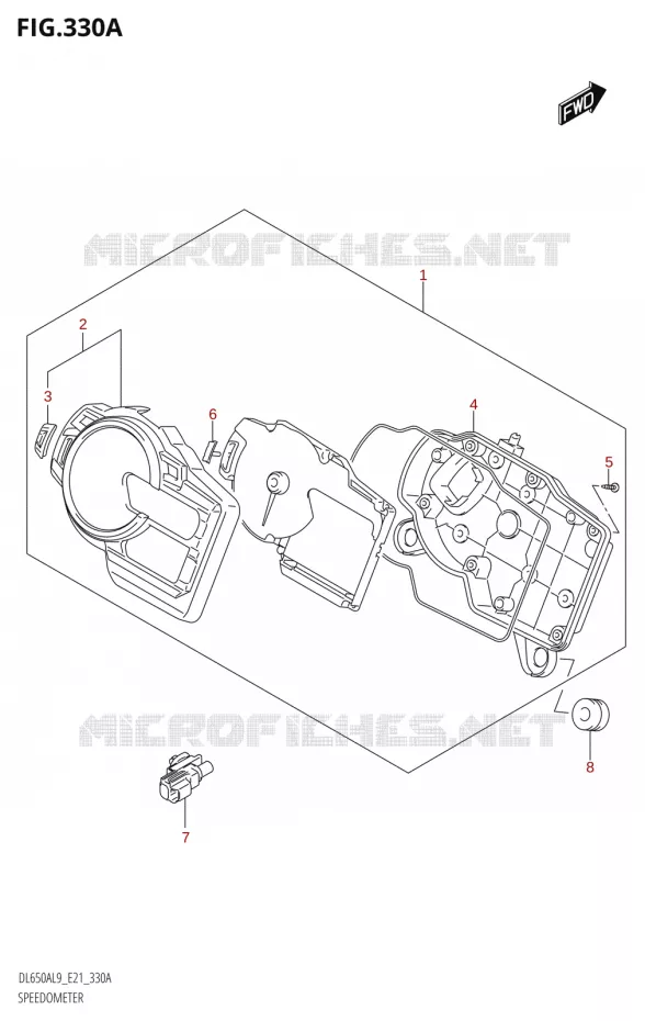SNELHEIDSMETER Suzuki MOTO 650 V-STROM 2019  DL650XA L9 (E21)