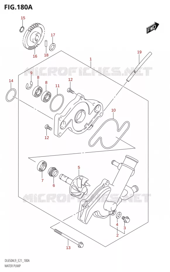 WATERPOMP Suzuki MOTO 650 V-STROM 2019  DL650XA L9 (E21)
