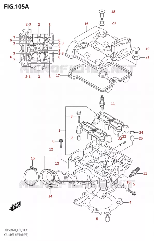 CILINDERKOPR) Suzuki MOTO 650 V-STROM 2020  DL650A M0 (E21)
